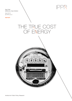 The true cost of energy