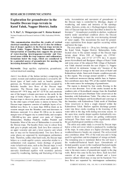 Exploration for groundwater in the basaltic Deccan traps terrain in