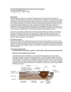 The Great Soil Debate: Structural soils Under Pavement