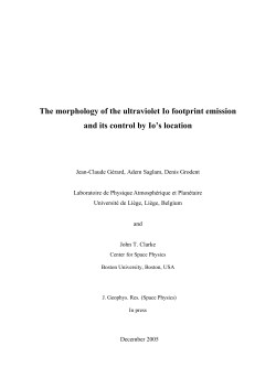 The morphology of the ultraviolet Io footprint emission and its control