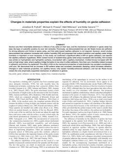 Changes in materials properties explain the effects of humidity on