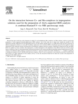 On the interaction between Co- and Mo
