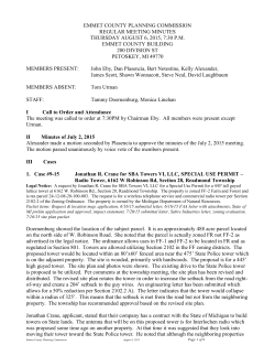 EMMET COUNTY PLANNING COMMISSION