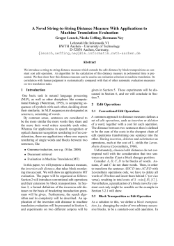 A Novel String-to-String Distance Measure With