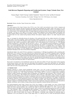 Link Between Magmatic Degassing and Geothermal Systems