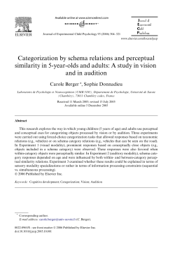 Categorization by schema relations and perceptual similarity