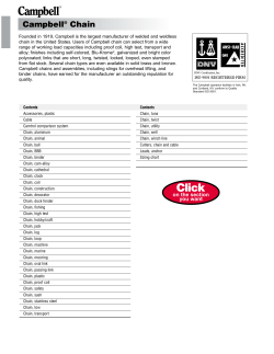 Campbell&reg; Chain Catalog