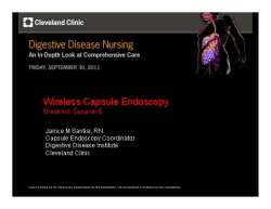 Small Bowel Capsule Endoscopy