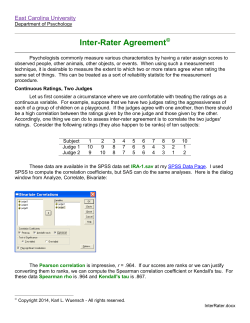 Inter-Rater Agreement