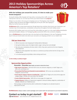 RichRelevance Holiday Sponsorship 2013