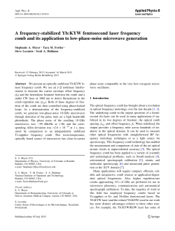 A frequency-stabilized Yb:KYW femtosecond laser frequency comb