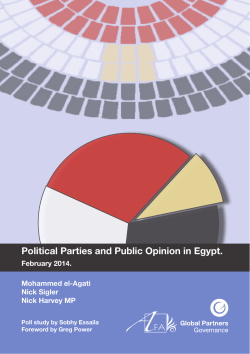Political Parties and Public Opinion in Egypt.