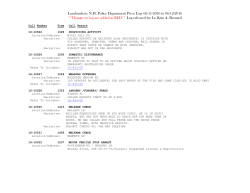 Londonderry NH Police Department Press Log