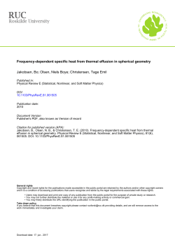 Frequency-dependent specific heat from thermal