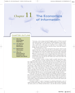 Chapter 11 The Economics of Information