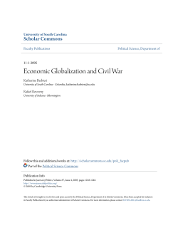 Economic Globalization and Civil War