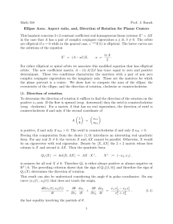Ellipse Axes. Aspect ratio, and, Direction of Rotation
