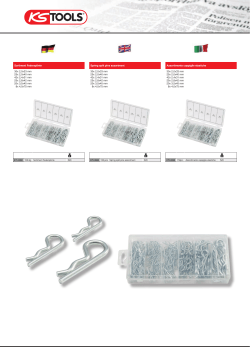 Sortiment Federsplinte 30x 2,0x33 mm 25x 2,0x40 mm - KS