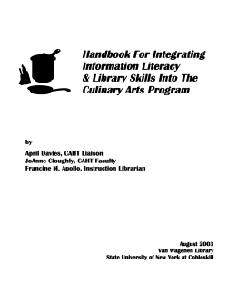 Handbook For Integrating Handbook For