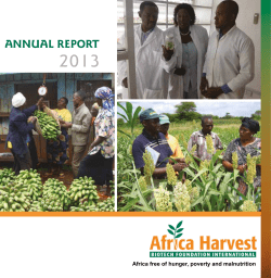 AnnuAl RepoRt - Africa Harvest