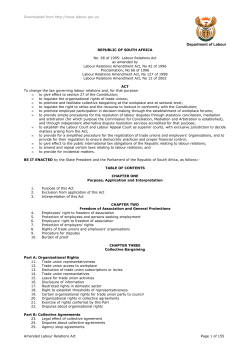 Labour Relations Act