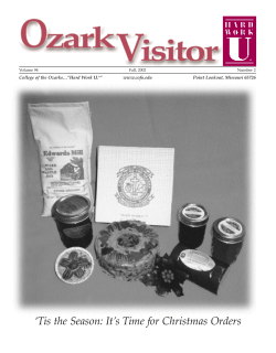 Fall, 2002 - College of the Ozarks