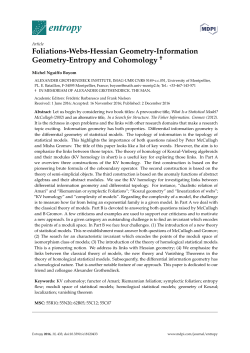 Foliations-Webs-Hessian Geometry-Information Geometry