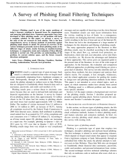 A Survey of Phishing Email Filtering Techniques