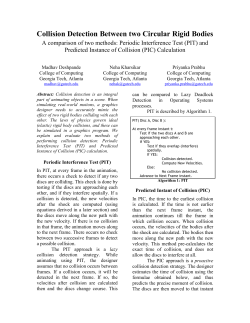 Collision Detection Between two Circular Rigid Bodies