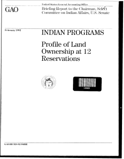 RCED-92-96BR Indian Programs: Profile of Land Ownership at 12
