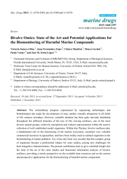 Bivalve Omics: State of the Art and Potential Applications for