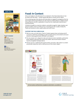 Food: In Context