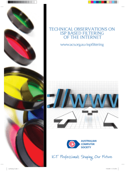 isp filtering v2.indd - Australian Computer Society