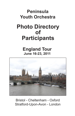 Photo Directory of Participants