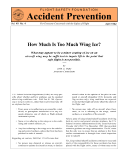 How Much Is Too Much Wing Ice?