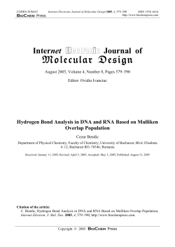 Hydrogen Bond Analysis in DNA and RNA Based on Mulliken