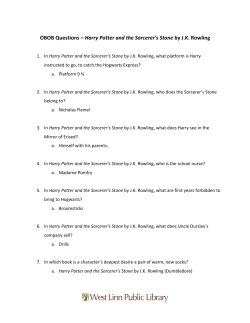 OBOB Questions &ndash; Harry Potter and the Sorcerer`s Stone by J.K.