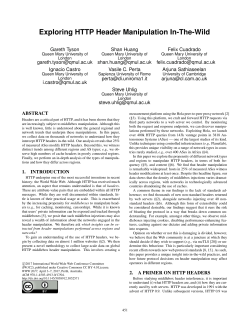 Exploring HTTP Header Manipulation In-The-Wild