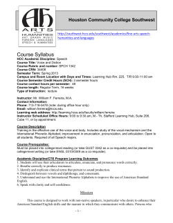 Course Syllabus - HCC Learning Web