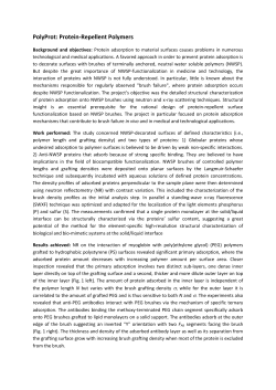 PolyProt: Protein-Repellent Polymers