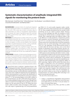 Systematic characterization of amplitude-integrated EEG