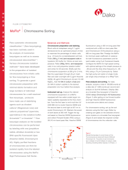 Chromosome Sorting on MoFlo