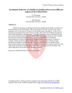 Asymmetric behavior of volatility in gasoline prices across different