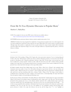 From Me To You - Music Theory Online