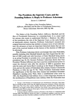The President, the Supreme Court, and the Founding Fathers: A