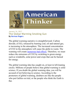 The Global Warming Smoking Gun