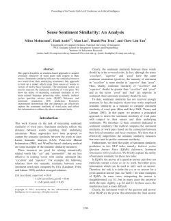 Sense Sentiment Similarity: An Analysis