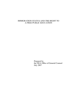 Immigration Status and the Right to a Free Public