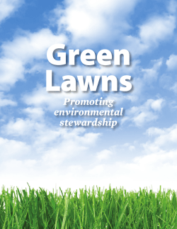 Green Lawns -- Promoting Environmental Stewardship