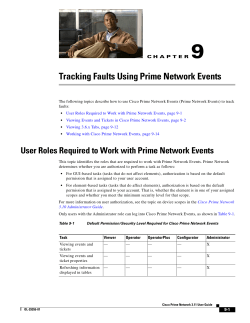 9 Tracking Faults Using Prime Network Events